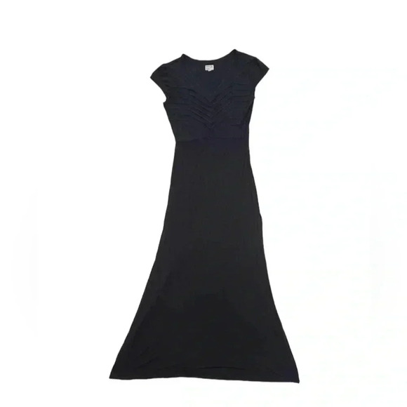 RVCA Black Maxi Short  Sleeve Dress Size Medium - Picture 4 of 9